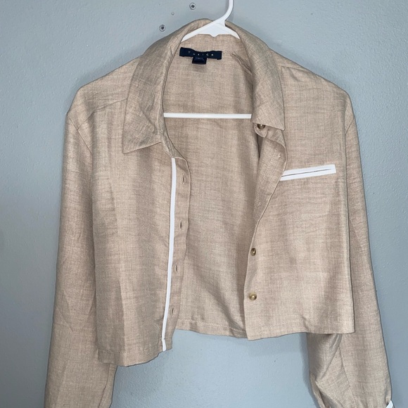 Crop button down shirt - Picture 1 of 2